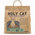 Envase Holy Cat Bentonite Fresh con aroma manzana, bolsa de 5 litros