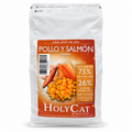 Holy Cat GF gatito pollo salmon · envase de producto