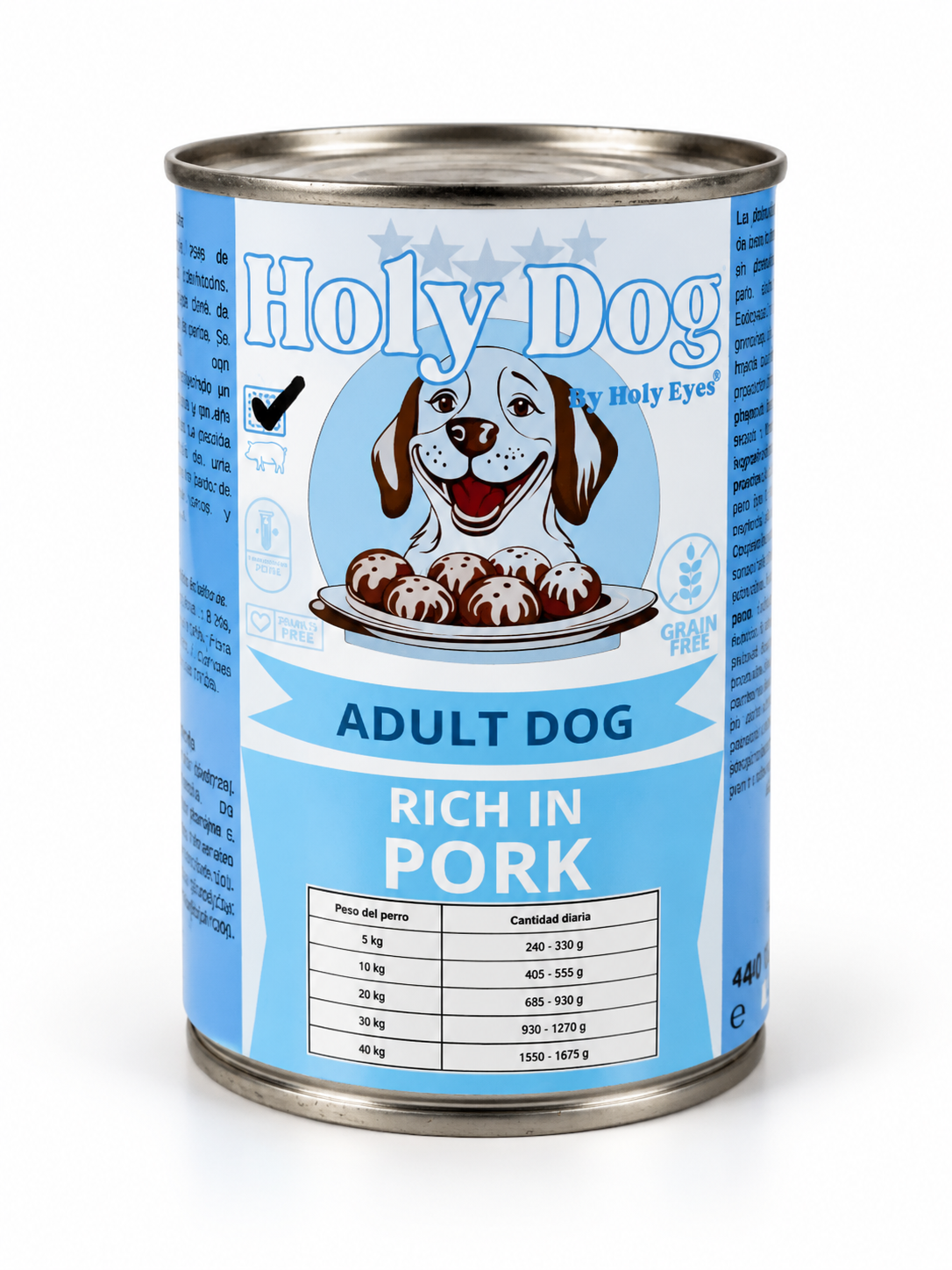 Holy Dog Albóndigas Rich in Pork (cerdo), lata de 400 g