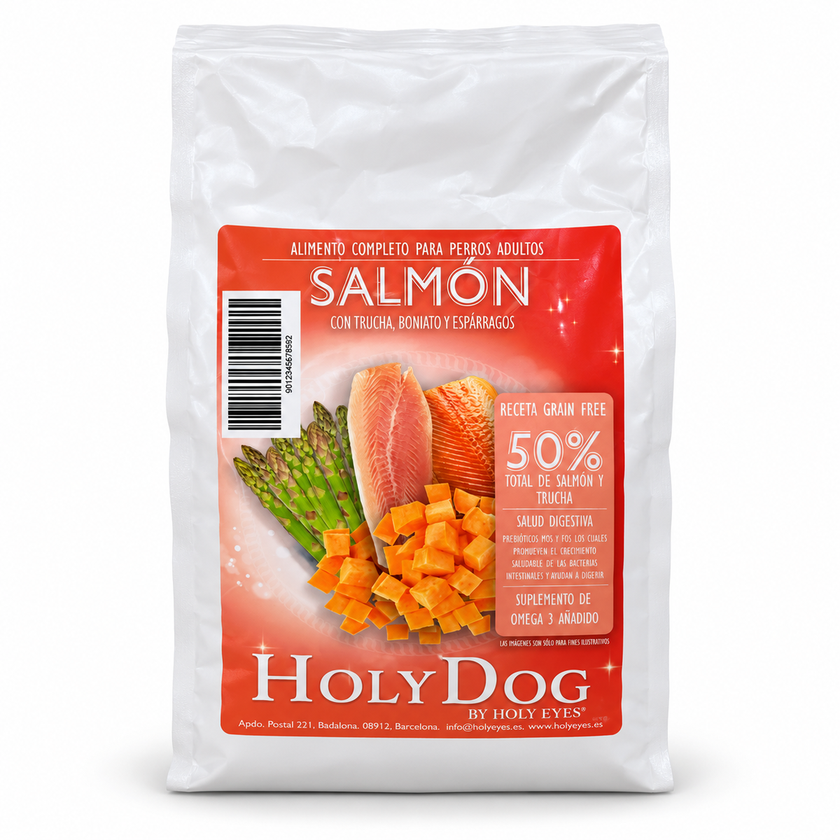 Holy Dog Grain Free Adulto Salmón y Trucha