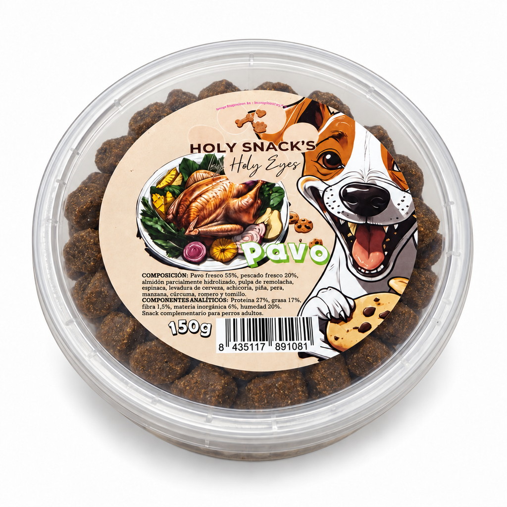 Holy Snack's Fresh Meat de pavo, bolsa de 150 g